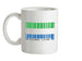 Sierra Leone Barcode Style Flag Ceramic Mug