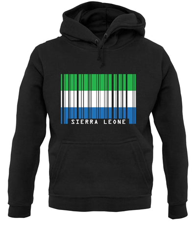Sierra Leone  Barcode Style Flag unisex hoodie