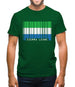 Sierra Leone  Barcode Style Flag Mens T-Shirt