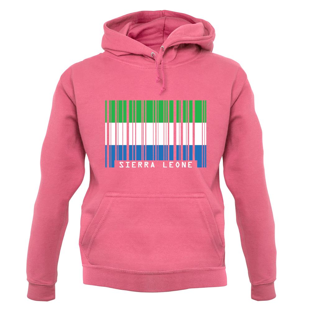 Sierra Leone  Barcode Style Flag unisex hoodie