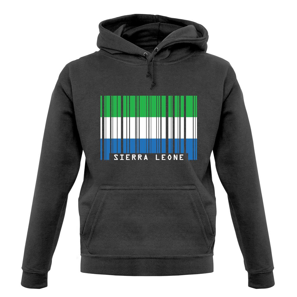 Sierra Leone  Barcode Style Flag unisex hoodie