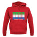 Sierra Leone  Barcode Style Flag unisex hoodie
