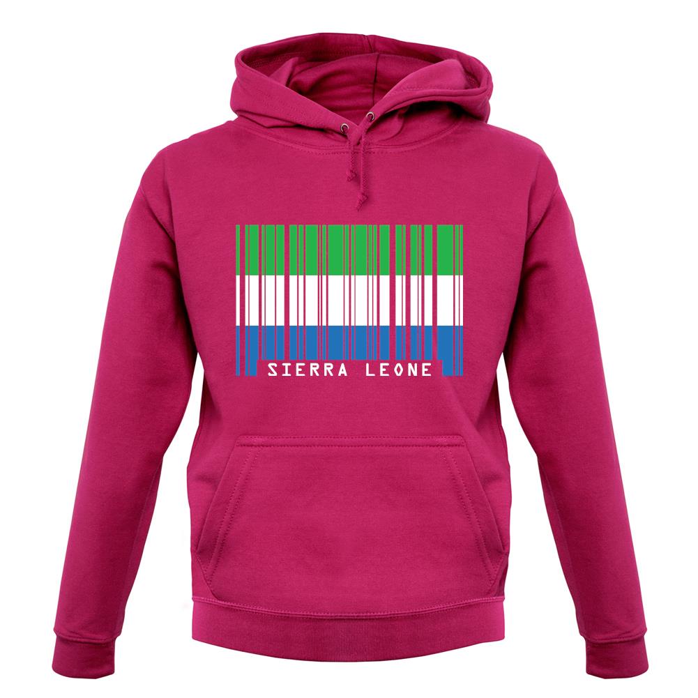 Sierra Leone  Barcode Style Flag unisex hoodie