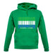 Sierra Leone  Barcode Style Flag unisex hoodie