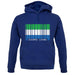 Sierra Leone  Barcode Style Flag unisex hoodie