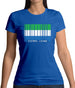 Sierra Leone  Barcode Style Flag Womens T-Shirt