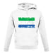 Sierra Leone Grunge Style Flag unisex hoodie