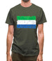 Sierra Leone Grunge Style Flag Mens T-Shirt