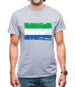 Sierra Leone Grunge Style Flag Mens T-Shirt