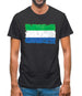 Sierra Leone Grunge Style Flag Mens T-Shirt