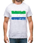 Sierra Leone Grunge Style Flag Mens T-Shirt