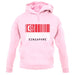 Singapore Barcode Style Flag unisex hoodie