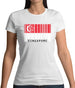 Singapore Barcode Style Flag Womens T-Shirt