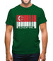 Singapore Barcode Style Flag Mens T-Shirt