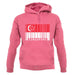 Singapore Barcode Style Flag unisex hoodie