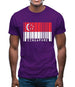 Singapore Barcode Style Flag Mens T-Shirt