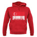 Singapore Barcode Style Flag unisex hoodie