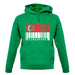 Singapore Barcode Style Flag unisex hoodie