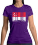 Singapore Barcode Style Flag Womens T-Shirt