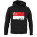 Singapore Grunge Style Flag unisex hoodie