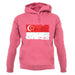 Singapore Grunge Style Flag unisex hoodie