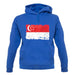 Singapore Grunge Style Flag unisex hoodie