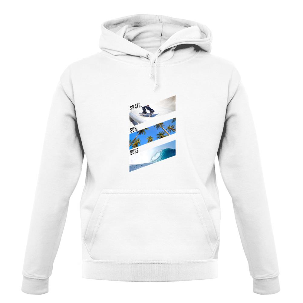 Skate Sun Surf unisex hoodie