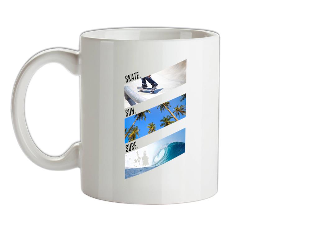 Skate Sun Surf Ceramic Mug