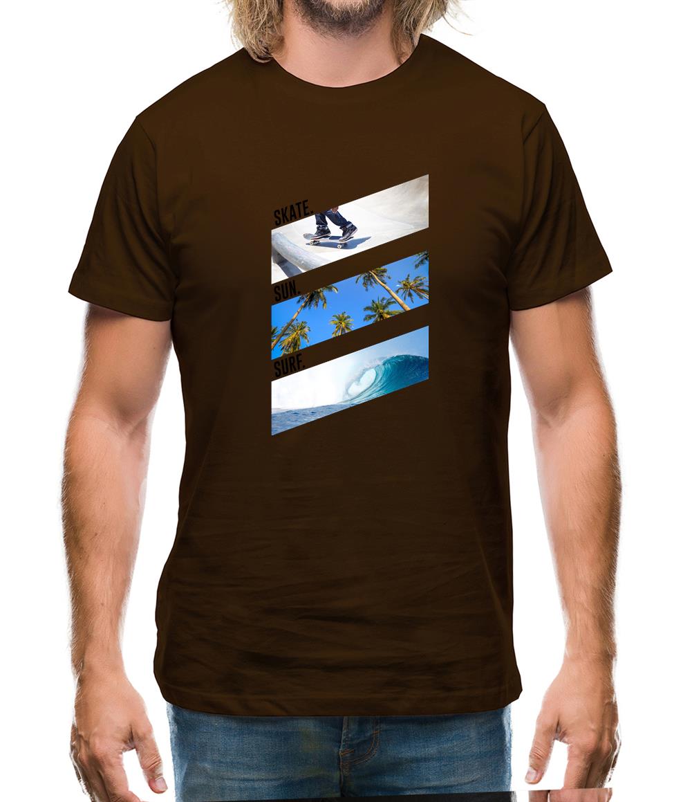 Skate Sun Surf Mens T-Shirt