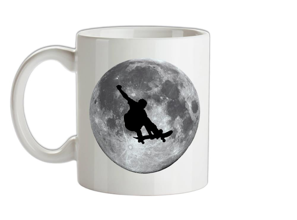 SkateBoarder Moon Ceramic Mug