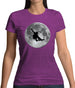 Skateboarder Moon Womens T-Shirt