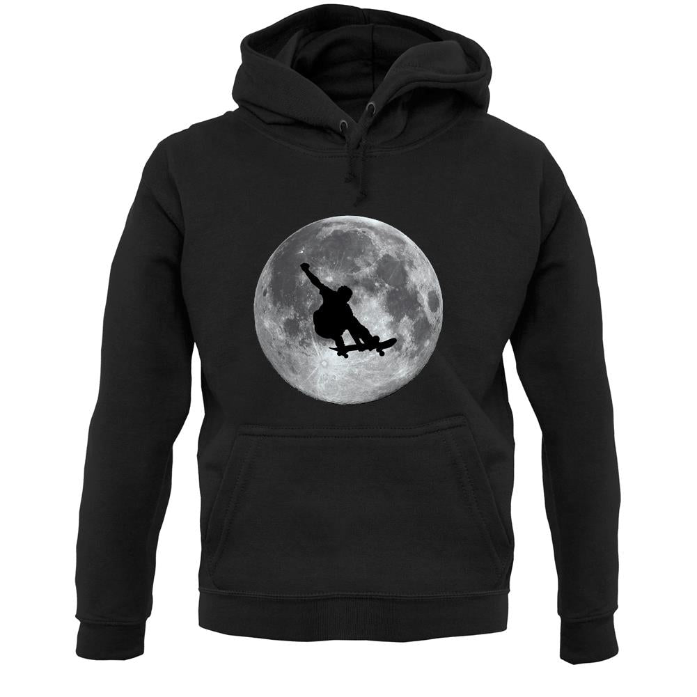 Skateboarder Moon Unisex Hoodie