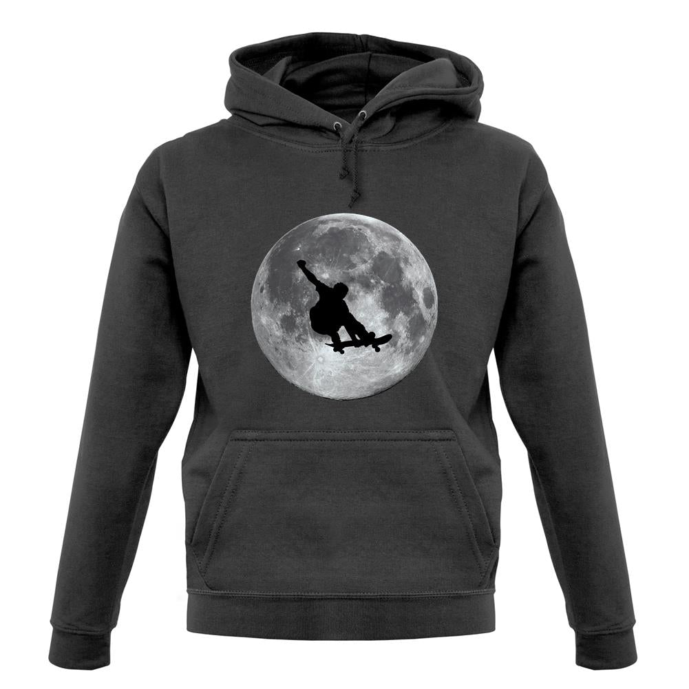 Skateboarder Moon unisex hoodie