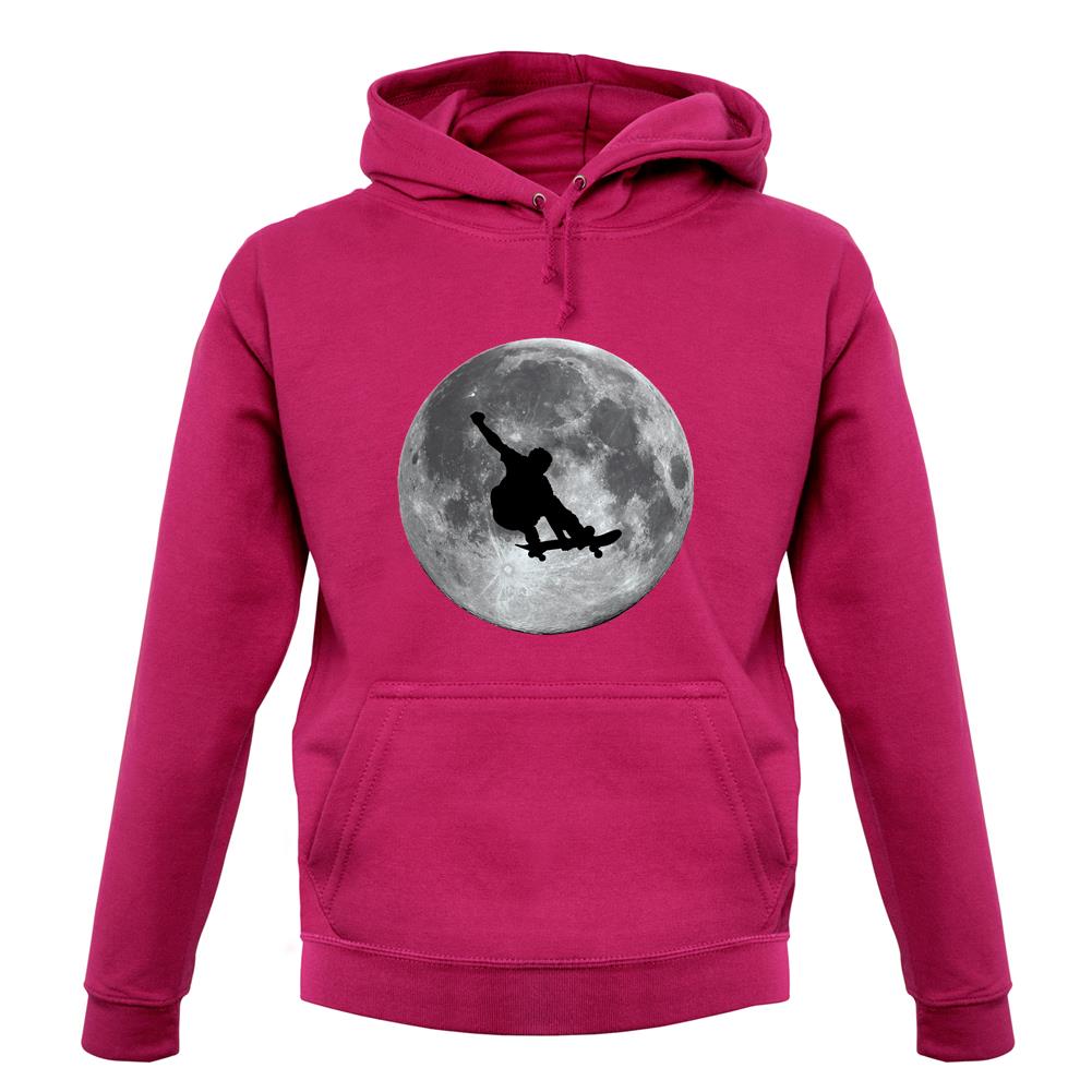 Skateboarder Moon unisex hoodie
