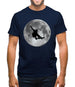 Skateboarder Moon Mens T-Shirt
