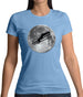 Ski Jump Moon Womens T-Shirt