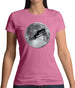 Ski Jump Moon Womens T-Shirt