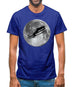 Ski Jump Moon Mens T-Shirt