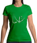 Ski Jump Swoosh Womens T-Shirt