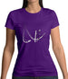 Ski Jump Swoosh Womens T-Shirt