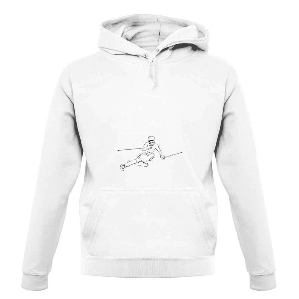 Ski Slaloms Swoosh unisex hoodie