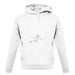 Ski Slaloms Swoosh unisex hoodie