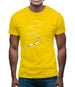 Ski Slaloms Swoosh Mens T-Shirt