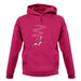 Ski Slaloms Swoosh unisex hoodie