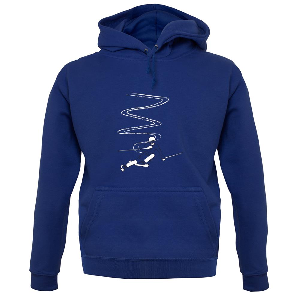 Ski Slaloms Swoosh unisex hoodie