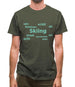 Skiing Languages Mens T-Shirt