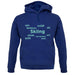 Skiing Languages unisex hoodie