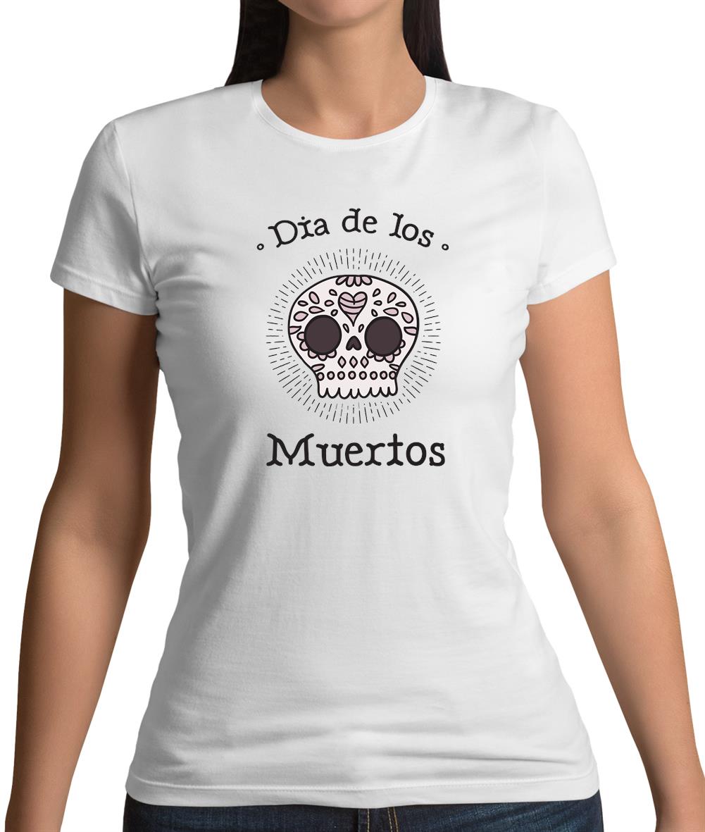 Dia De Los Muertos Skull Womens T-Shirt