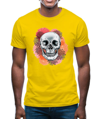 Skull Flower Mens T-Shirt