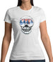 Skull With Ski Mask Womens T-Shirt